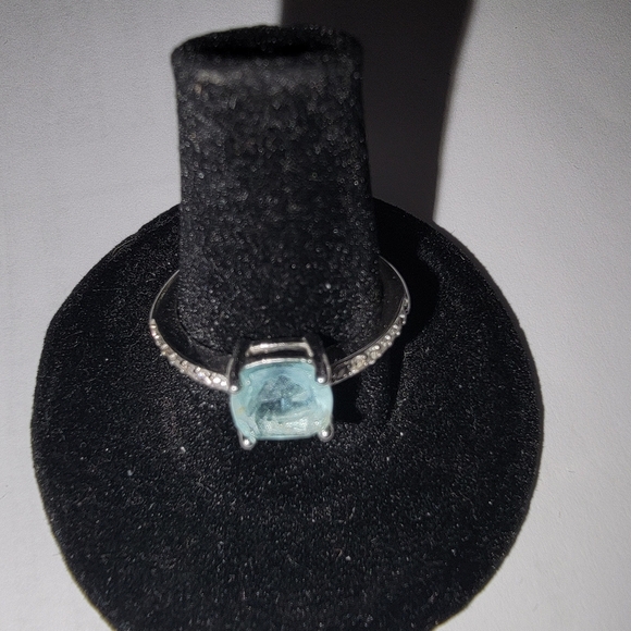 Boutique Jewelry - New Sterling Silver Ring with Blue Gemstone